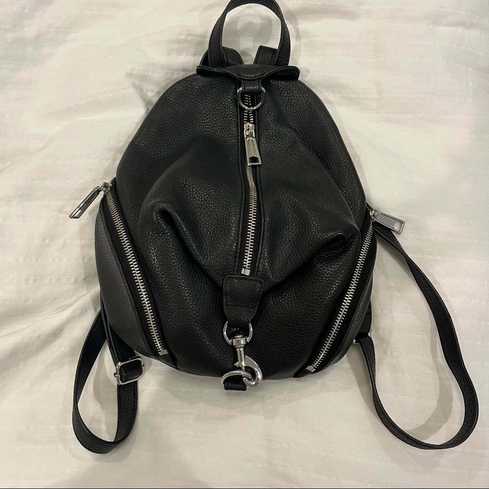 Rebecca Minkoff black leather Julian backpack